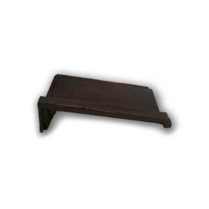 Kroon muurafdekker eenzijde afloop model TTR - muurbreedte 30 cm - bruin verglaasd