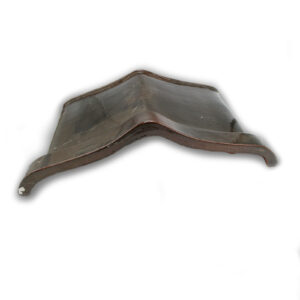 Kroon-muurafdekker-model-Hennuyeres-muurbreedte-40-cm-bruin-verglaasd